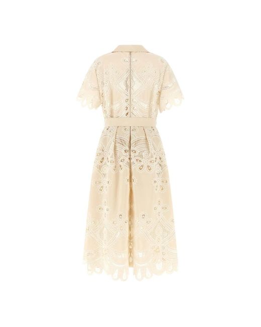 Elie Saab Natural Shirt Dresses
