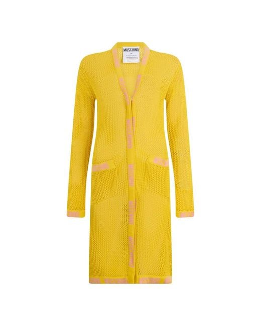 Cardigans Moschino en coloris Yellow