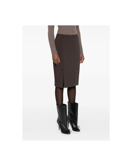 Birgitte Herskind Brown Eleganter toffee brauner rock