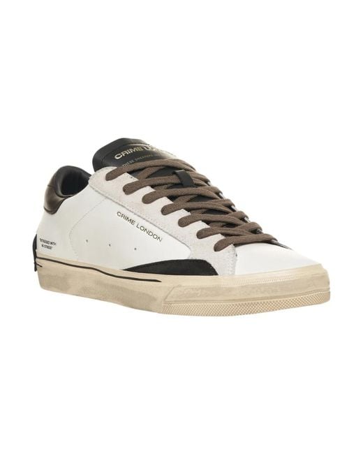 Crime London Sneakers in het Metallic voor heren