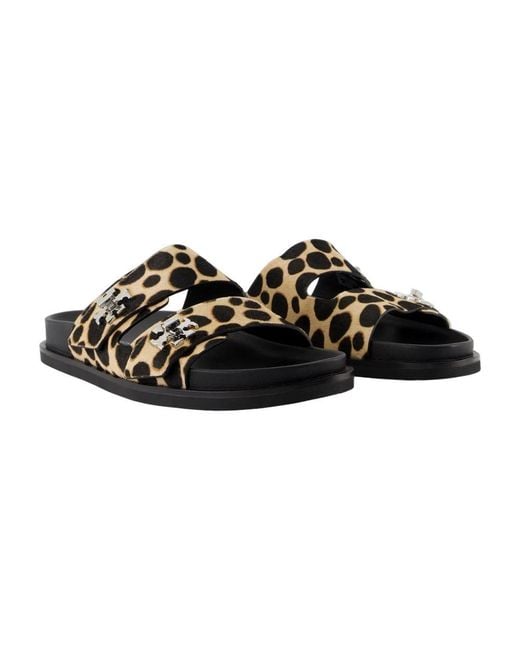 Tory Burch Black Sliders