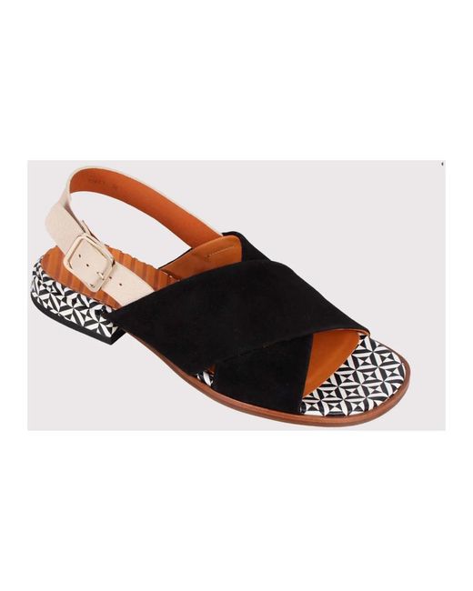 Chie Mihara Brown Flat Sandals