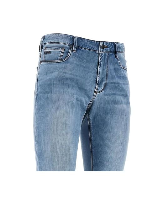 Emporio Armani Blue Slim Fit Jeans for men