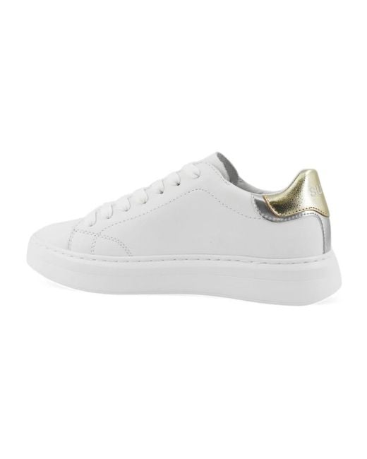 Sun 68 White Sneakers