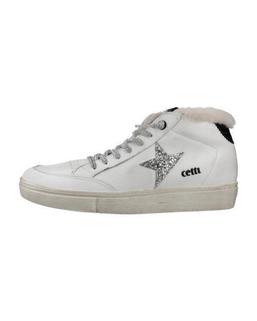 Cetti C1333 Sra High Sneaker in het White