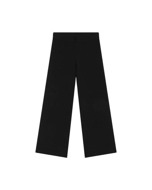 Wide Trousers Alpha Studio de color Black