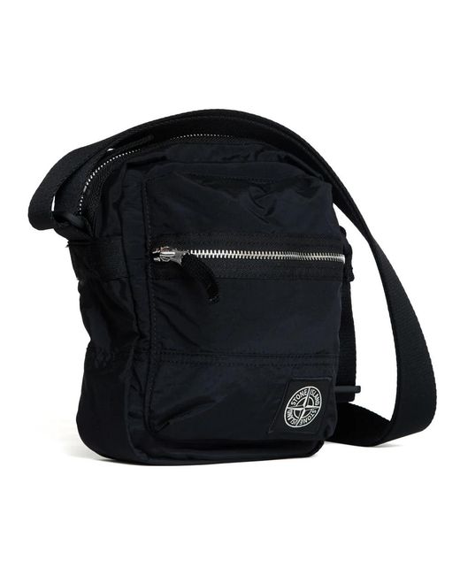 Stone Island Nero Schultertasche Mit Reißverschlusstasche in Black für Herren