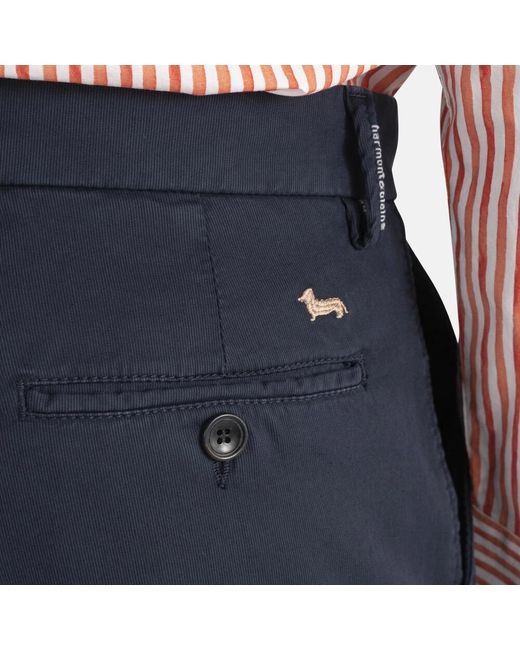 Harmont & Blaine Broeken ,Blauw ,Katoen Blauwe Broek Pantaloni in het Blue voor heren