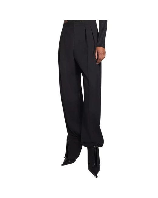 Mugler Black Wide Trousers