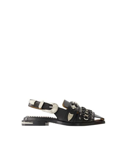 Toga Black Ballerinas