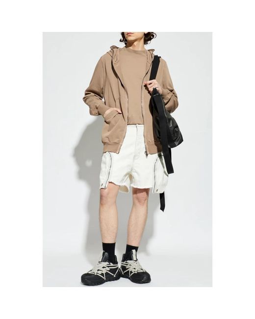Rick Owens Hoodies & Sweatvesten ,Katoen The Hoodie in het Natural voor heren