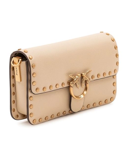 Pinko Natural Shoulder Bags