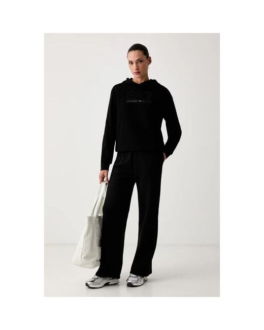 Hoodies EA7 de color Black