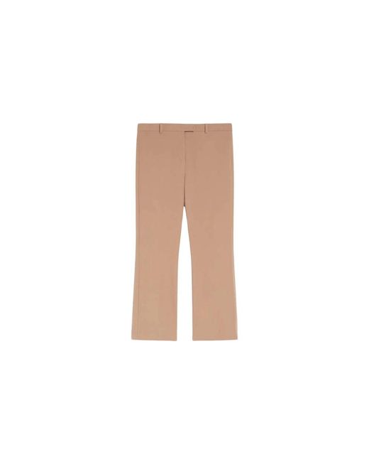 Max Mara Polyester Broek in het Natural
