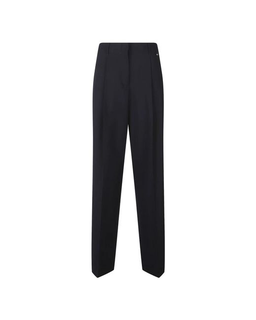 Herno Blue Straight Trousers