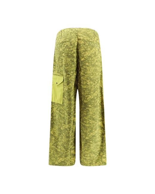 C P Company Green Wide Trousers for men