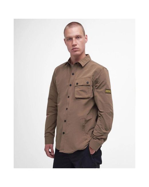 Barbour Control overshirt fossil-m in Brown für Herren