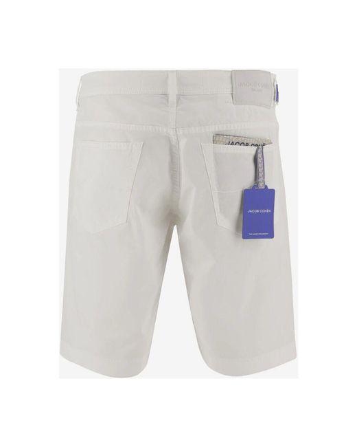 Jacob Cohen Stretch Baumwollshorts in Gray für Herren