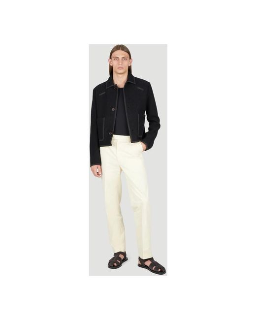 Diomene Natural Straight Trousers for men