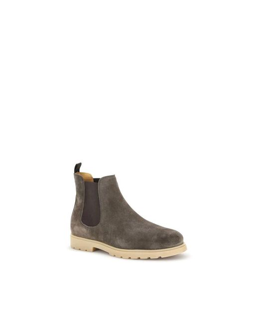 Kiton Brown Chelsea Boots for men