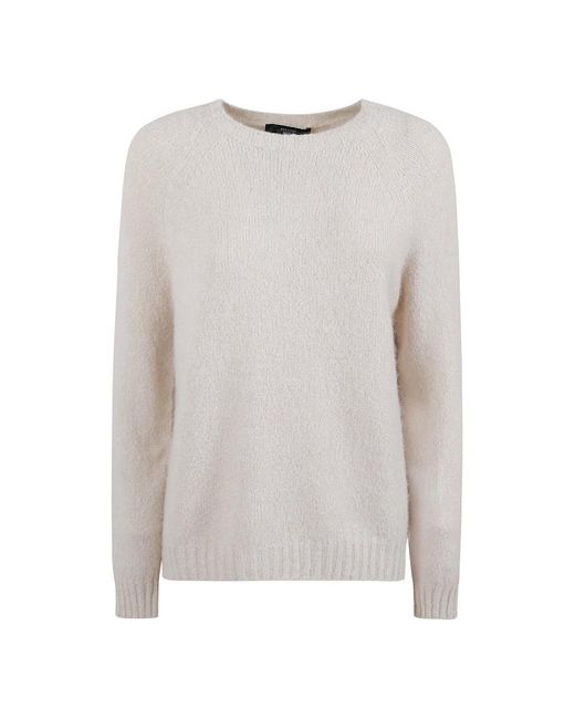 Weekend by Maxmara Gray Round-Neck Knitwear
