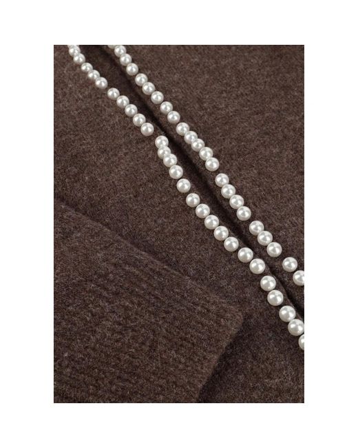 Notre-v Truien & Vesten ,Bruin ,Polyester Bruin Stijlvol Vest Voor Vrouwen in het Brown