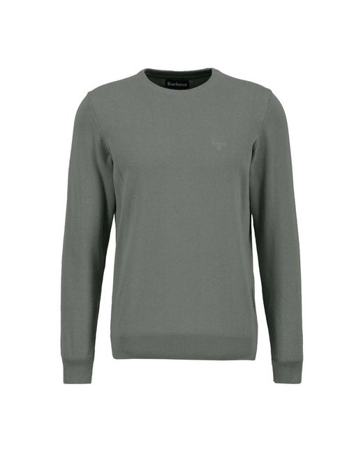 Barbour Gray Round-Neck Knitwear for men
