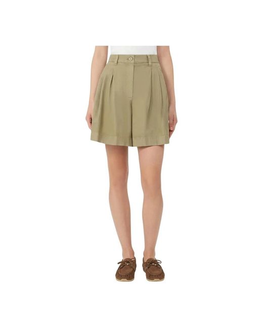 Weekend by Maxmara Green Casual Shorts