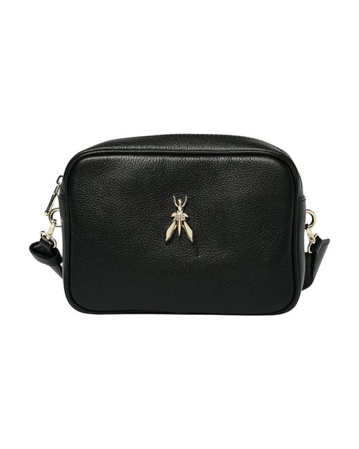 Patrizia Pepe Black Kornleder Crossbody Tasche