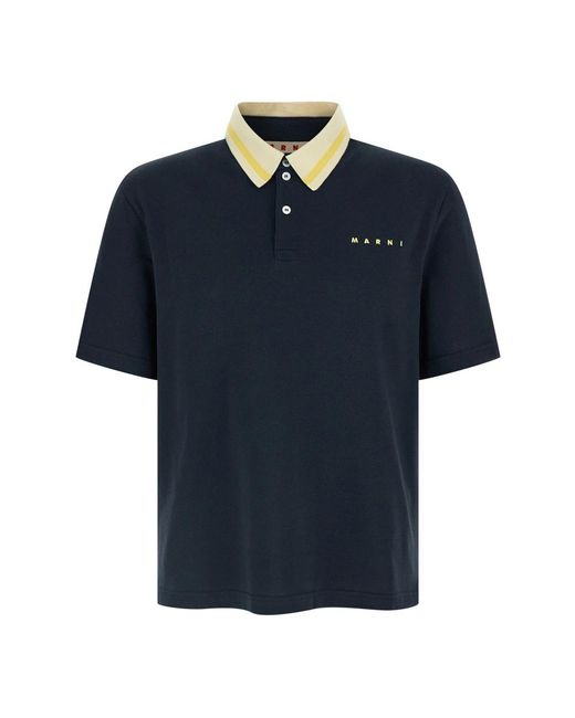 Marni Blue Polo Shirts for men