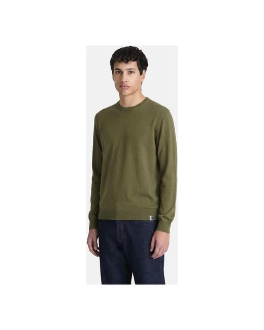 Peuterey Green Round-Neck Knitwear for men