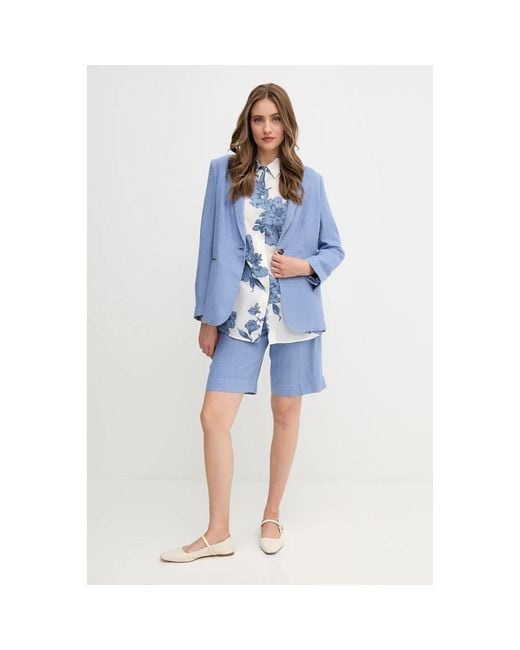 Ouí Jassen ,Blauw ,Blazer in het Blue