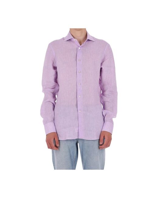 Borriello Purple Casual Shirts for men