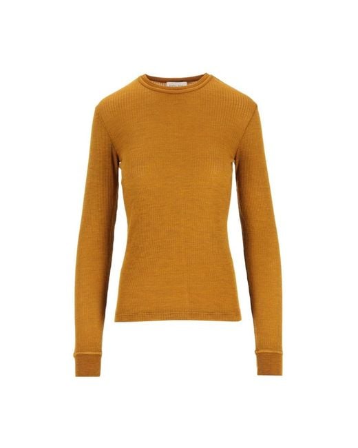 Forte_forte Brown Round-Neck Knitwear