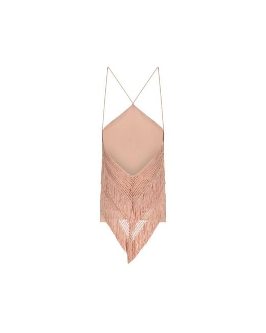 ANDAMANE Pink Sleeveless Tops