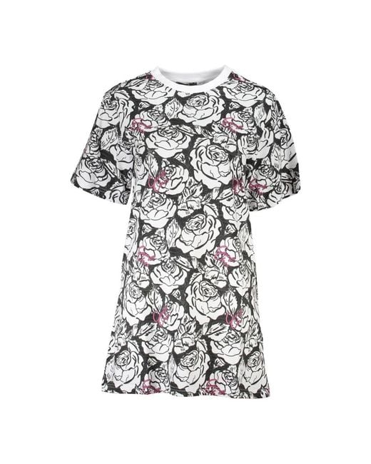 Roberto Cavalli Gray Short Dresses