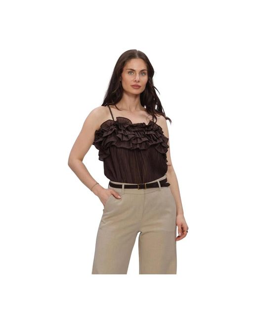 Object Objlyne/L Re Top in het Brown