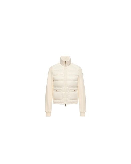Moncler Zip Up Vest in het White