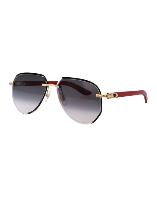 Cartier Stylische sonnenbrille ct0440s in Brown für Herren