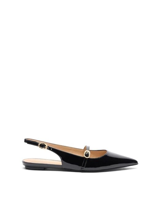 Stuart Weitzman Black Ballerinas