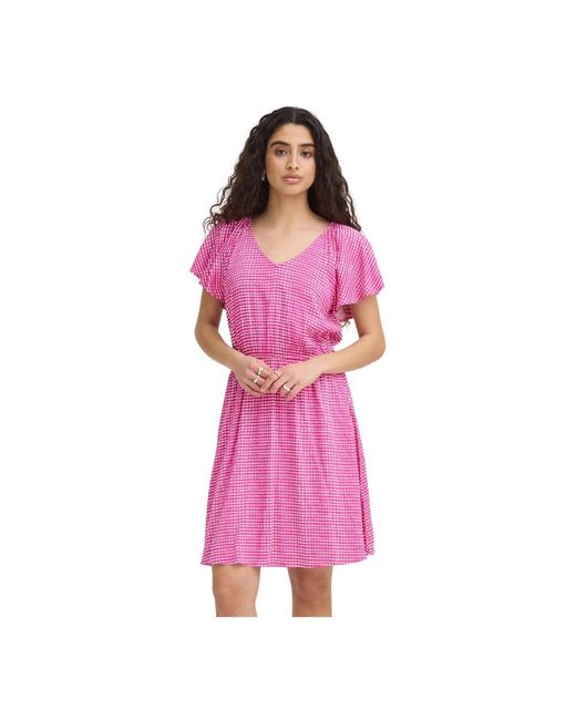 Ichi Pink Summer Dresses