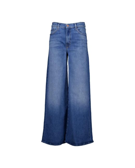 Mother Blue Wide Jeans