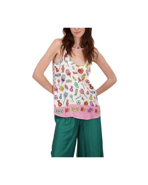 ME 369 Multicolor Sleeveless Tops