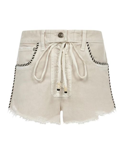 Shorts > denim shorts Alanui en coloris Natural
