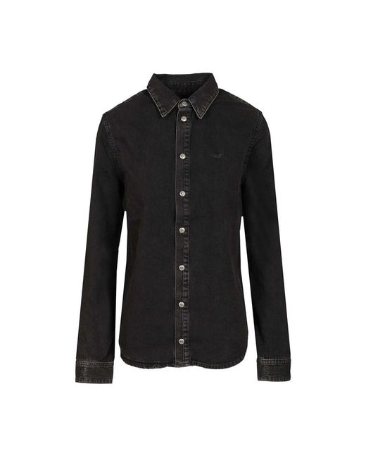 DIESEL Black Denim Shirts