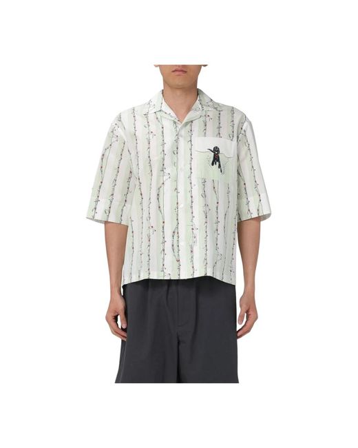 Bottega Veneta Short Sleeve Shirts in het Gray voor heren