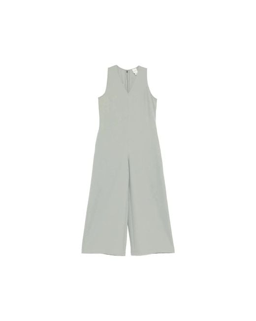 Calvin Klein Gray Jumpsuit V-Neck
