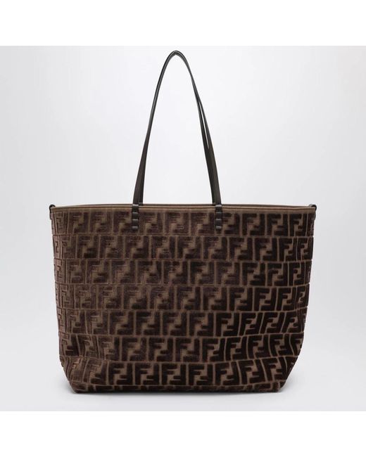 Fendi Brown Braune Shoppingtasche Grande Roll