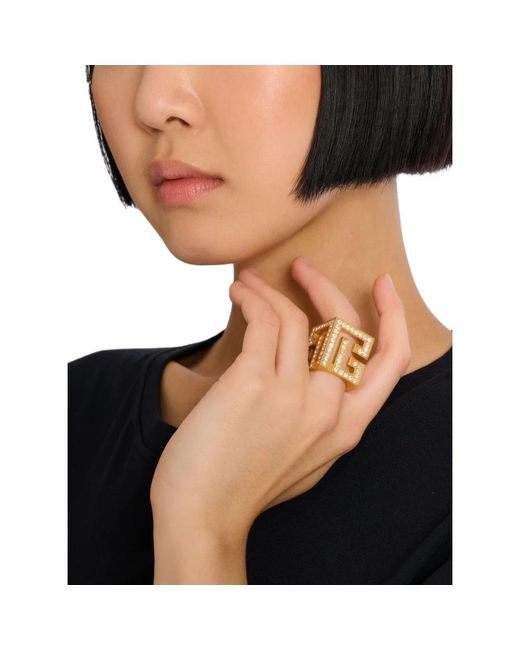 Rings Balmain de color Metallic