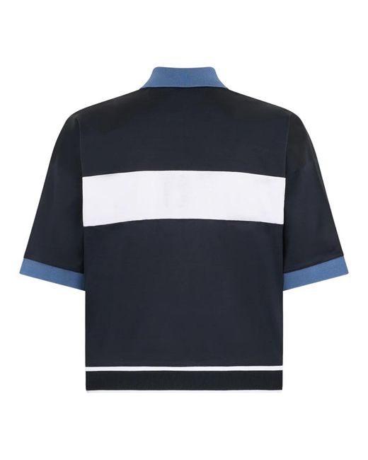 Moorer Katoenen Polo in het Blue